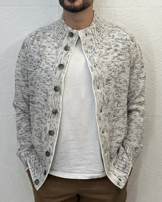 MAGLIA CARDIGAN 6125 PANNA
