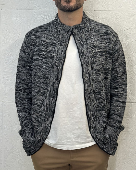 MAGLIA CARDIGAN 6125 NERO