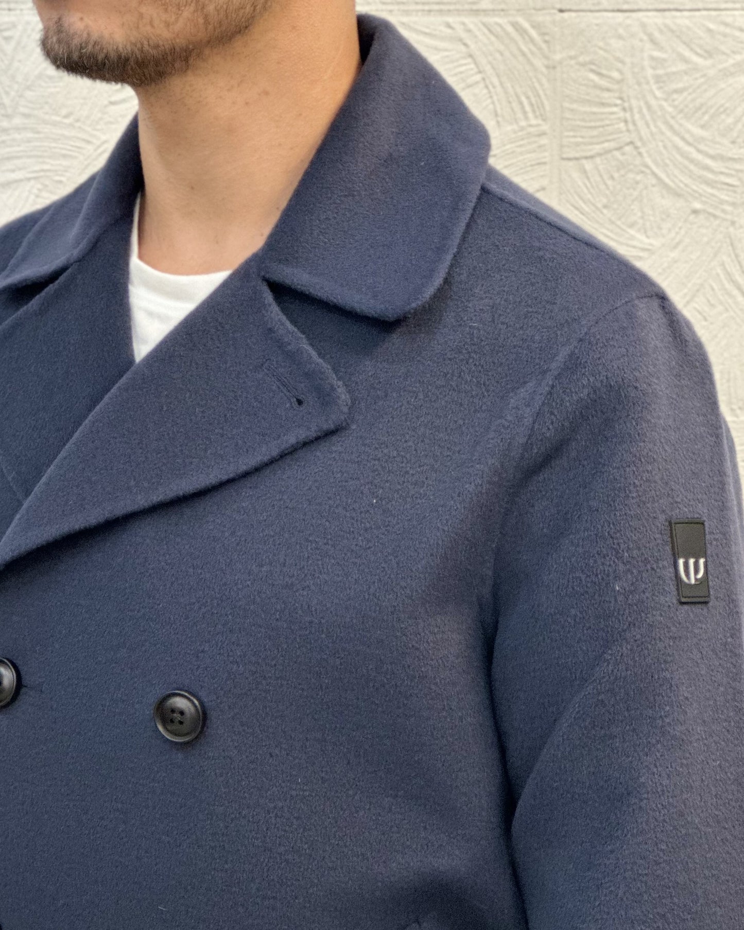 CAPPOTTO DOPPIOPETTO C614 NAVY