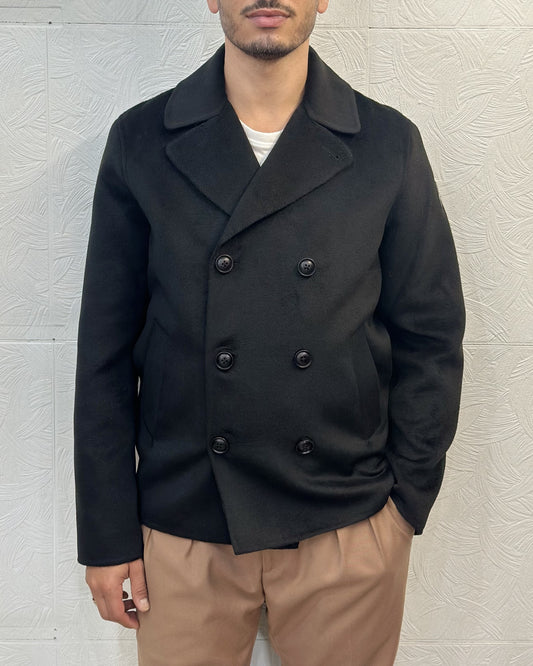 CAPPOTTO DOPPIOPETTO C614 NERO