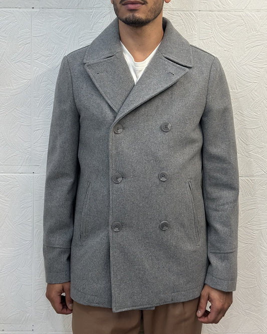 CAPPOTTO DOPPIOPETTO UGF 3702 GRIGIO