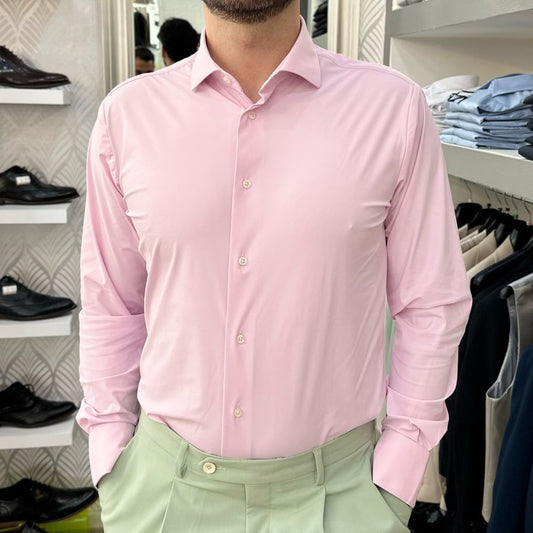 CAMICIA NO STIRO SLIM387E31106 PINK