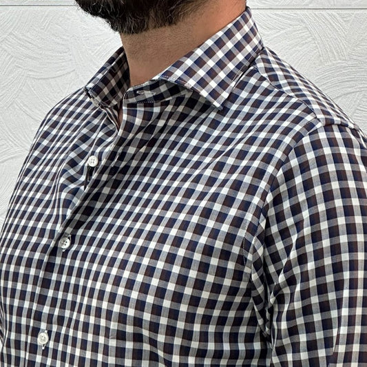 CAMICIA SLIM387 F120 9021 QUADRO